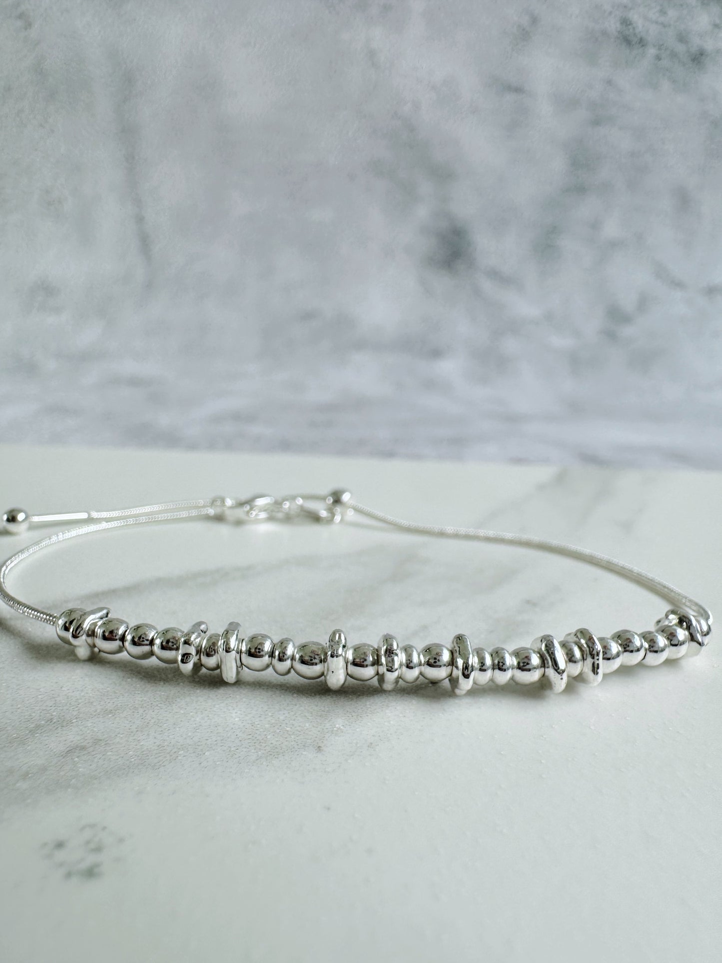 Strength - Silver Secret Message Bracelet