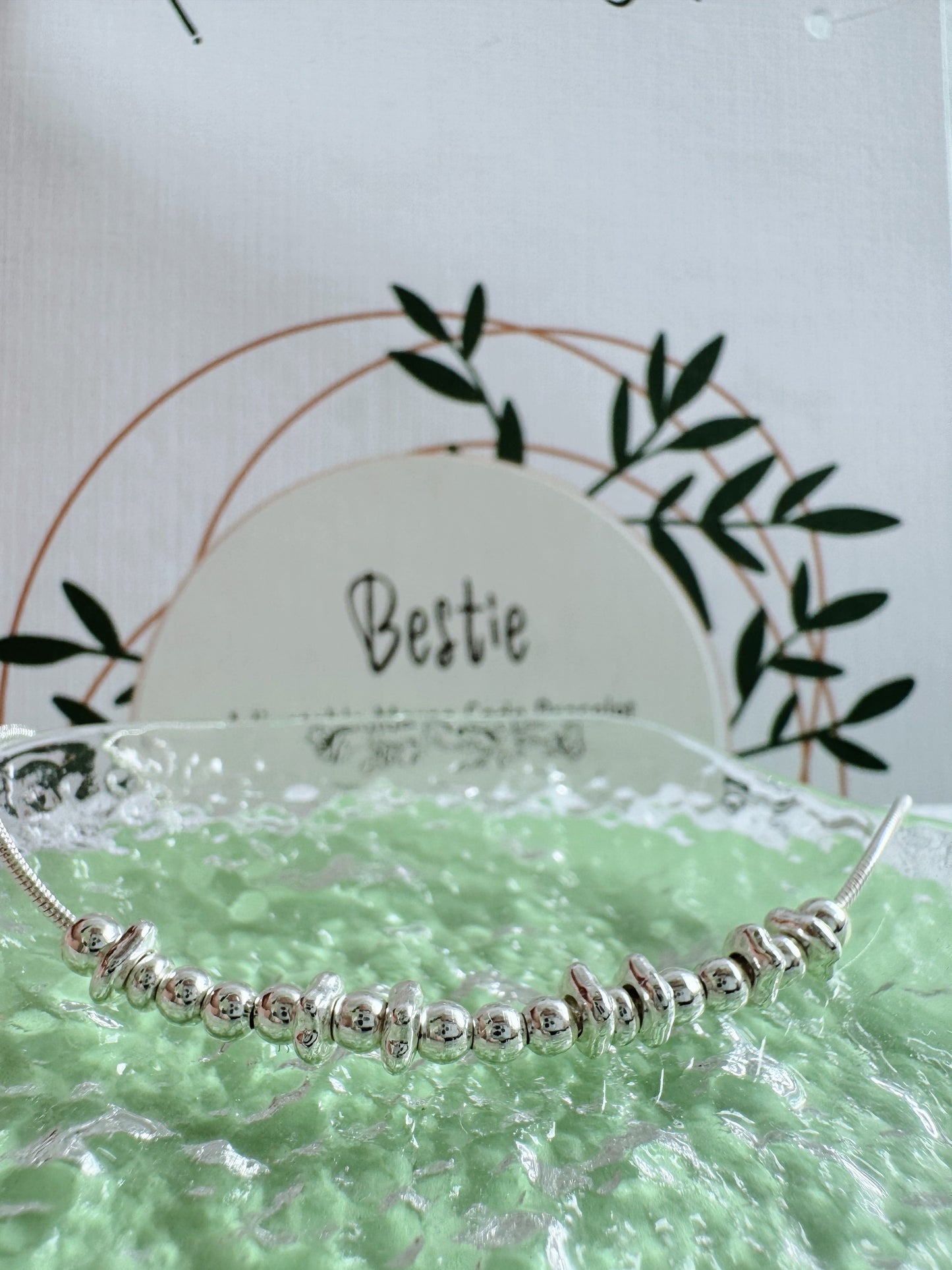 Bestie - Silver Secret Message Bracelet