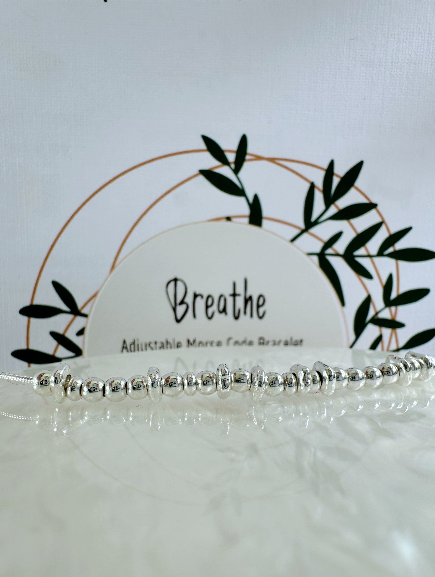 Breathe - Silver Secret Message Bracelet