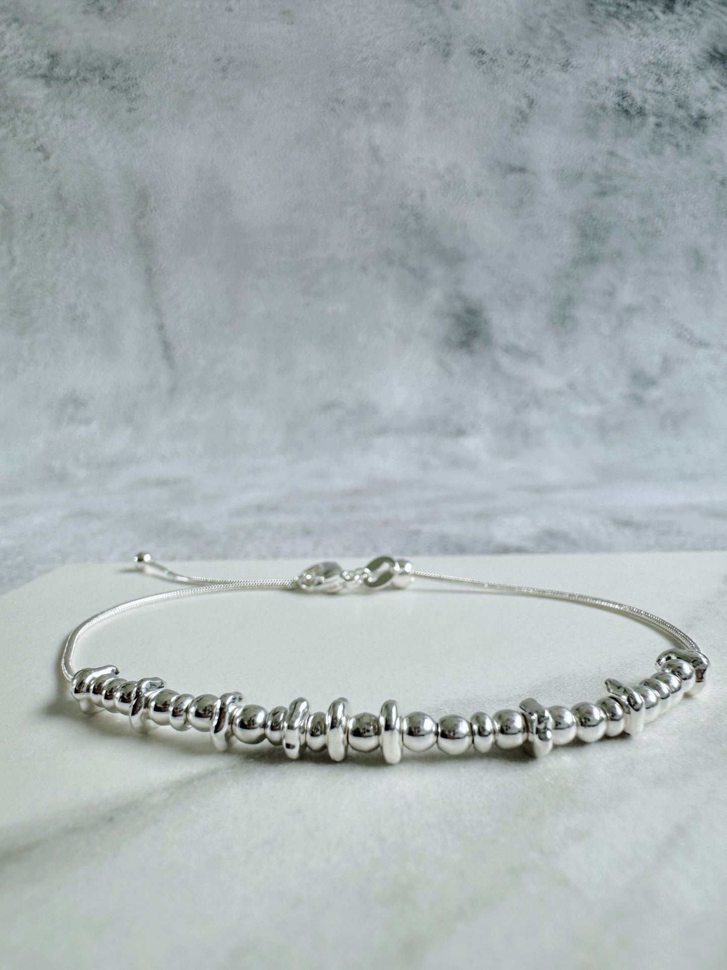 Grateful - Silver Secret Message Bracelet