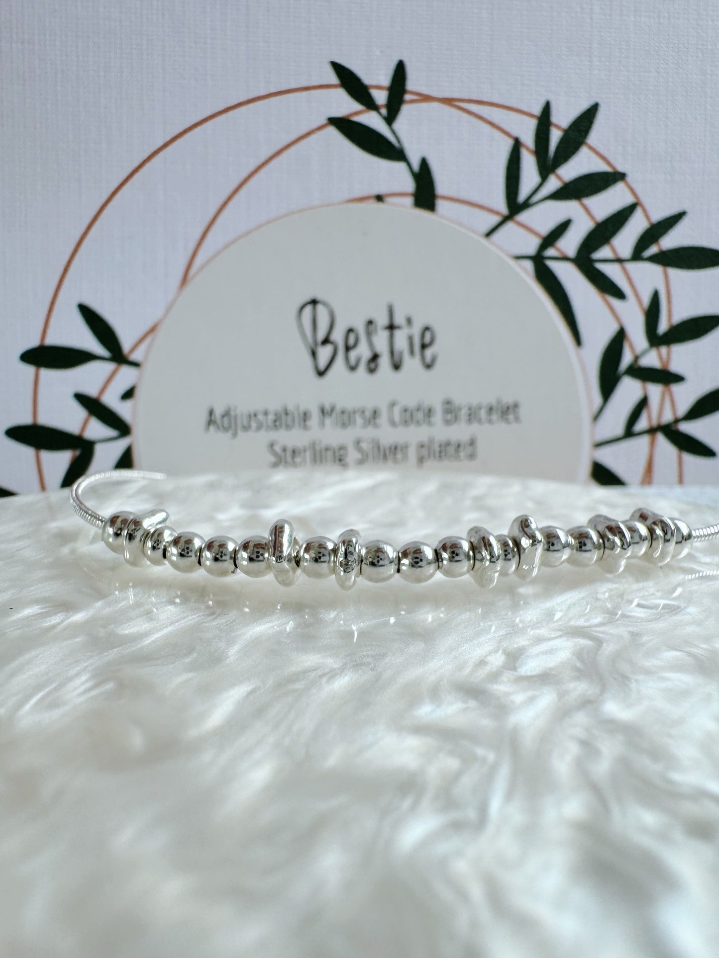 Bestie - Silver Secret Message Bracelet