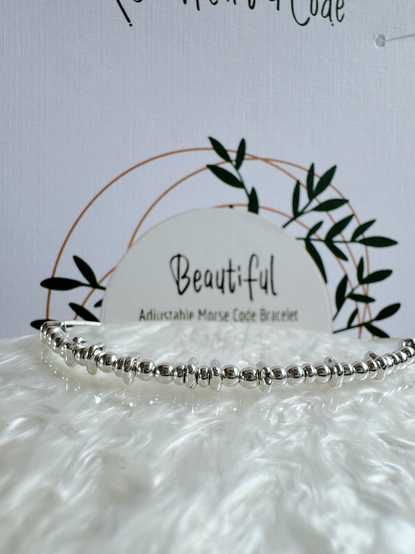 Beautiful - Silver Secret Message Bracelet