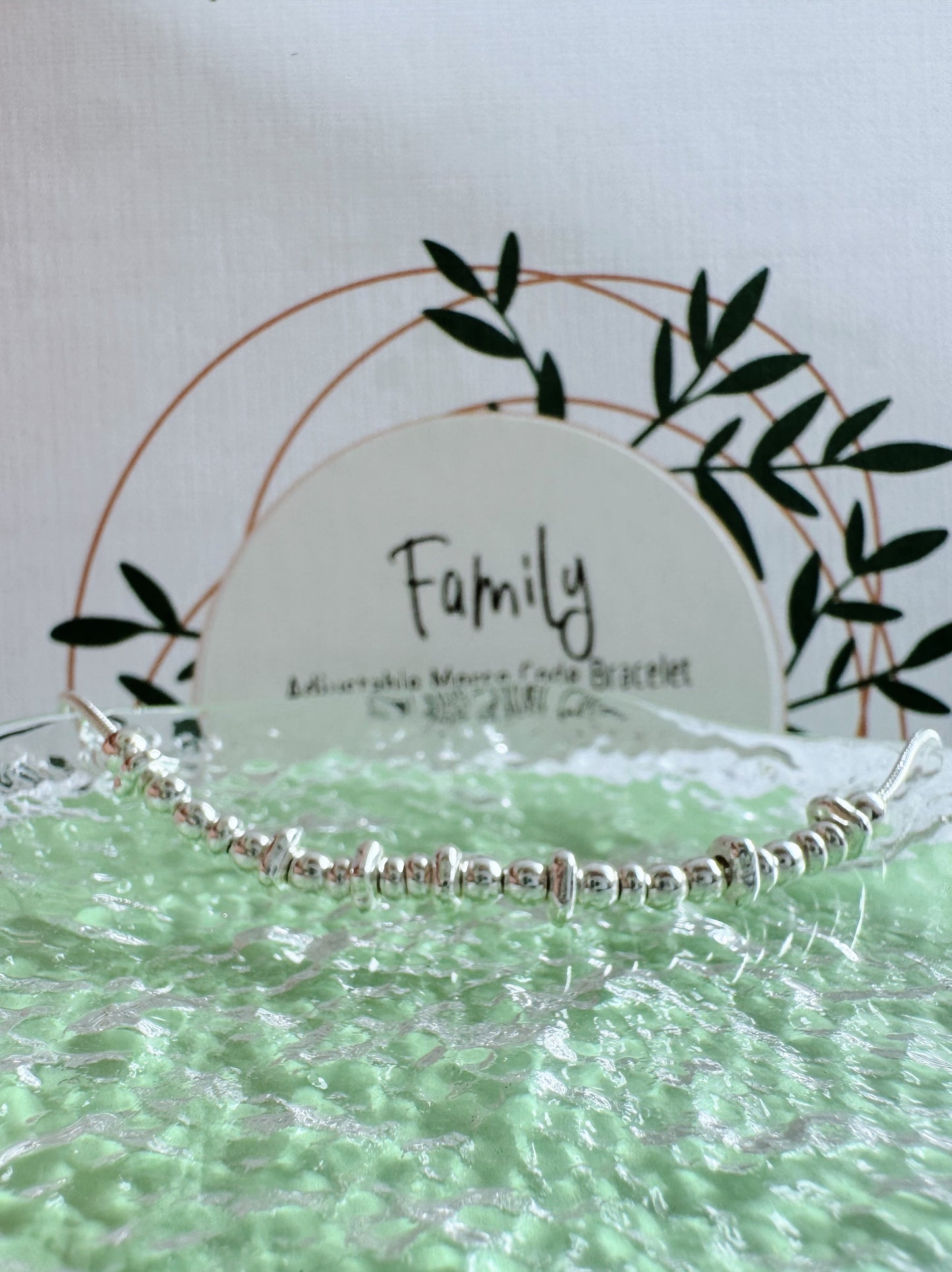 Family - Silver Secret Message Bracelet