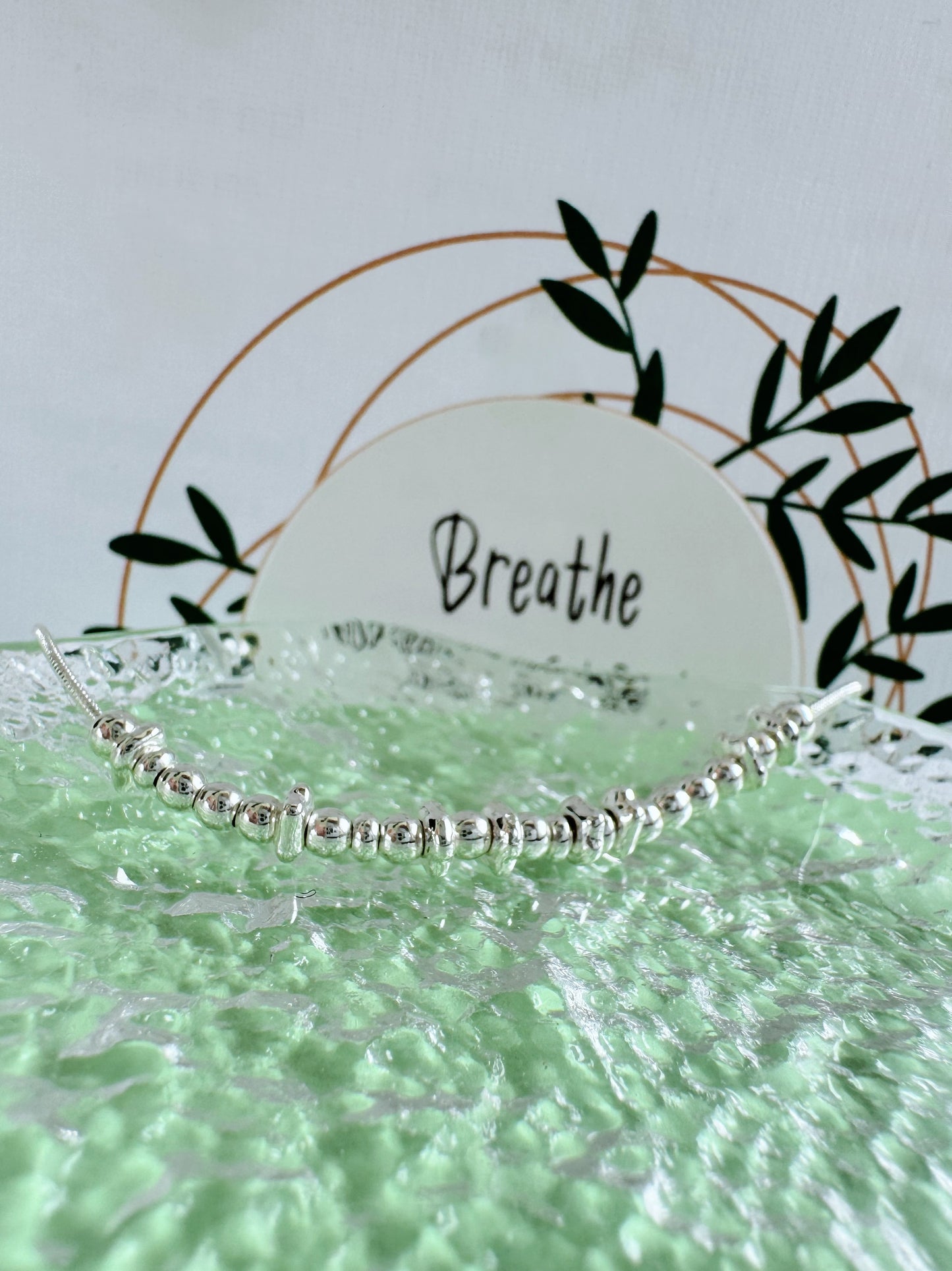 Breathe - Silver Secret Message Bracelet