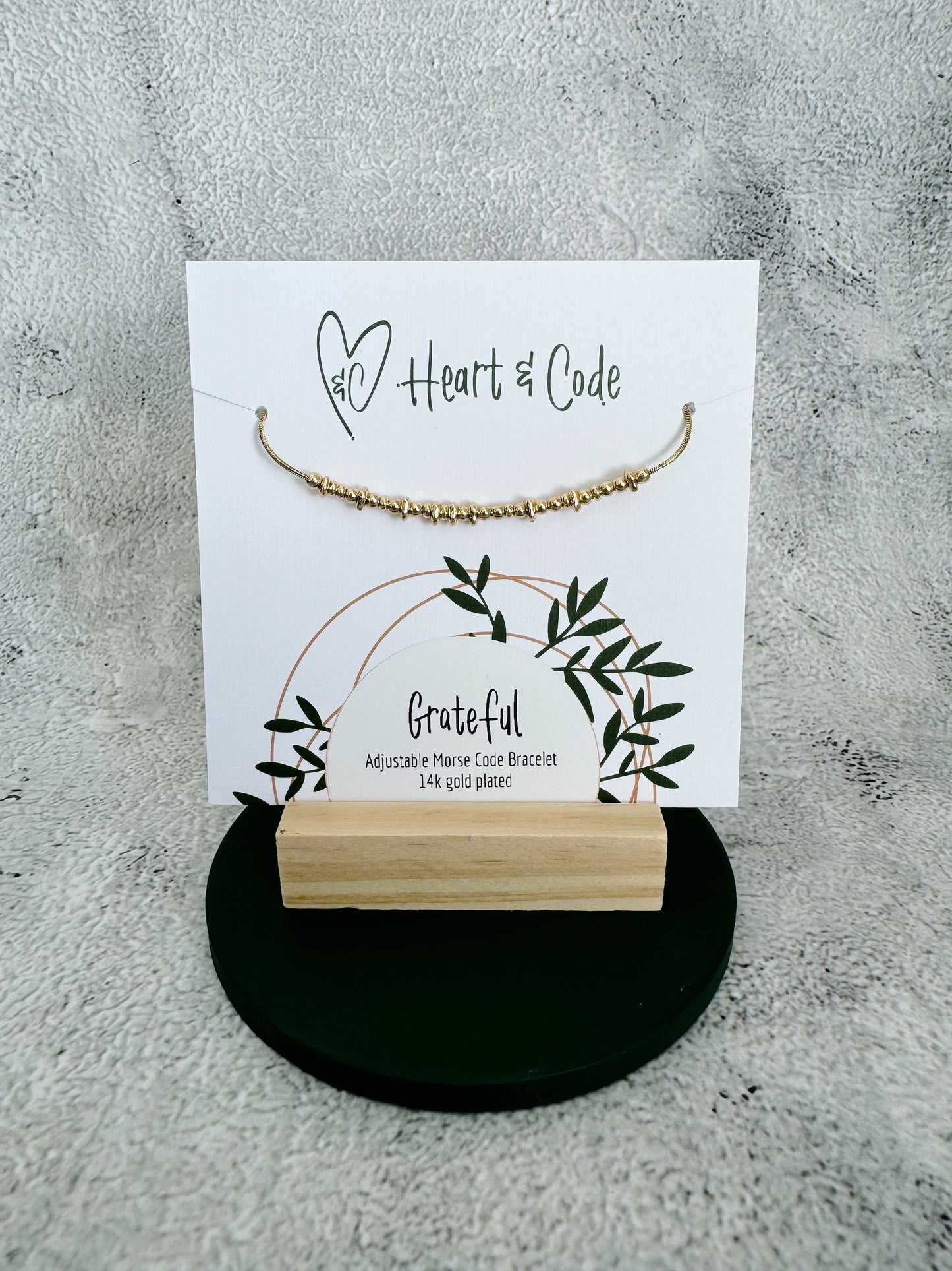 Grateful - Gold Secret Message Bracelet