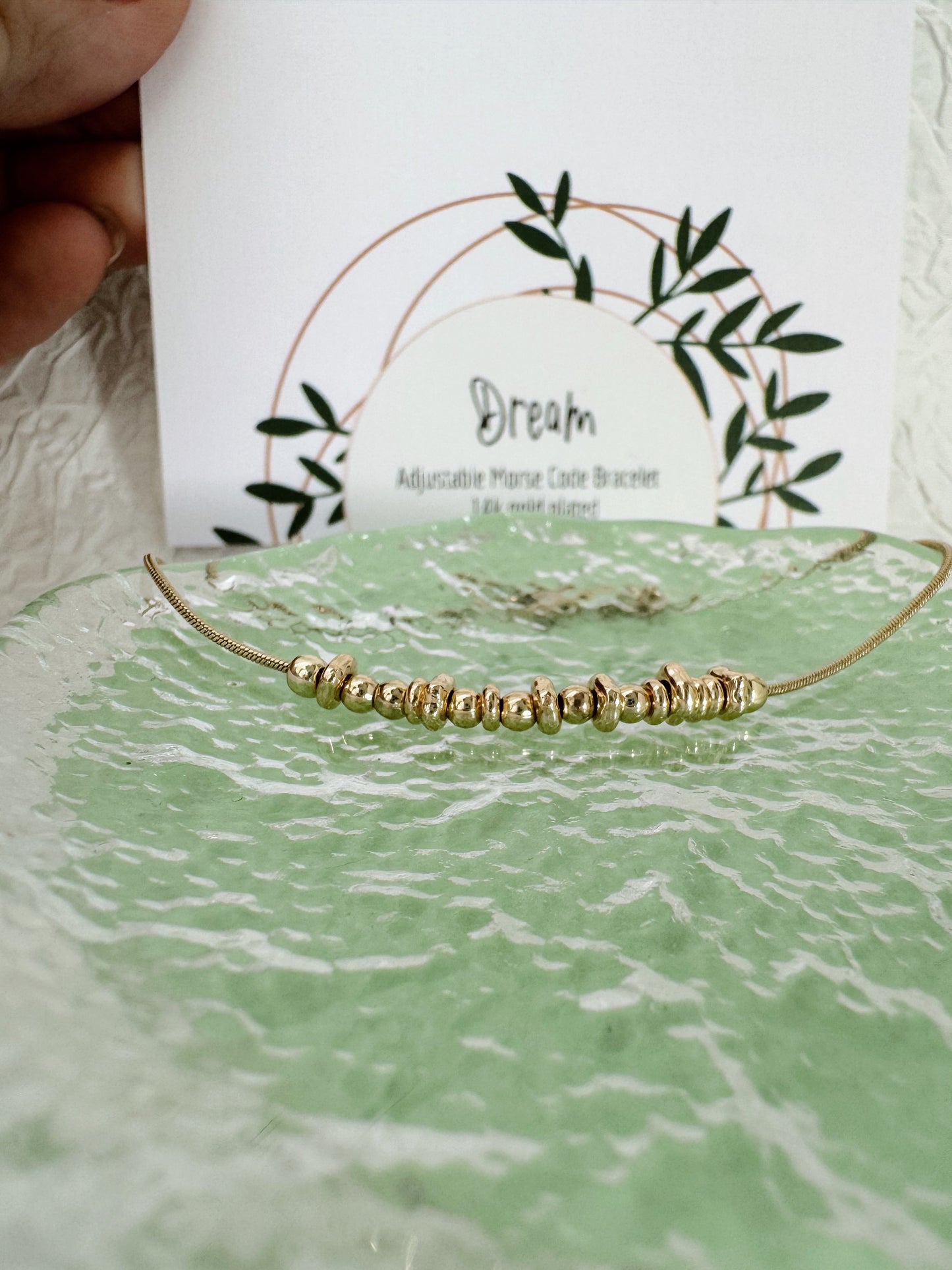 Dream - Gold Secret Message Bracelet