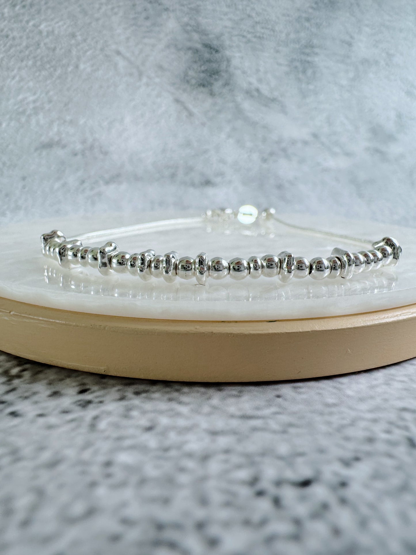 Grateful - Silver Secret Message Bracelet